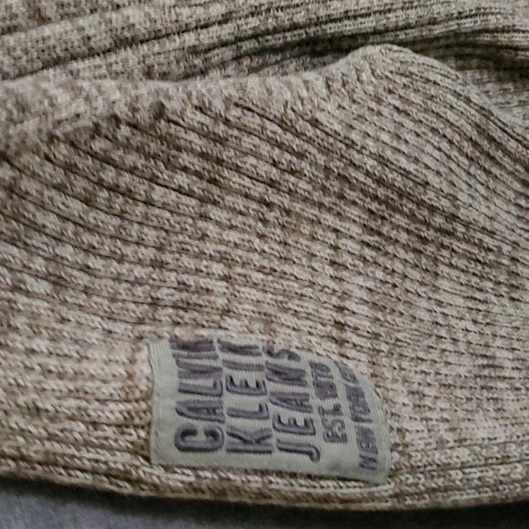 Calvin Klein Jeans mens sweater tan size xl - Picture 7 of 13